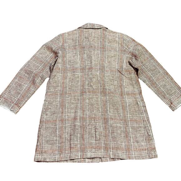 NWT J.Jill Lenin Blend Lightweight Henna Multi Relaxed Blazer Size XS Petite - Picture 4 of 7